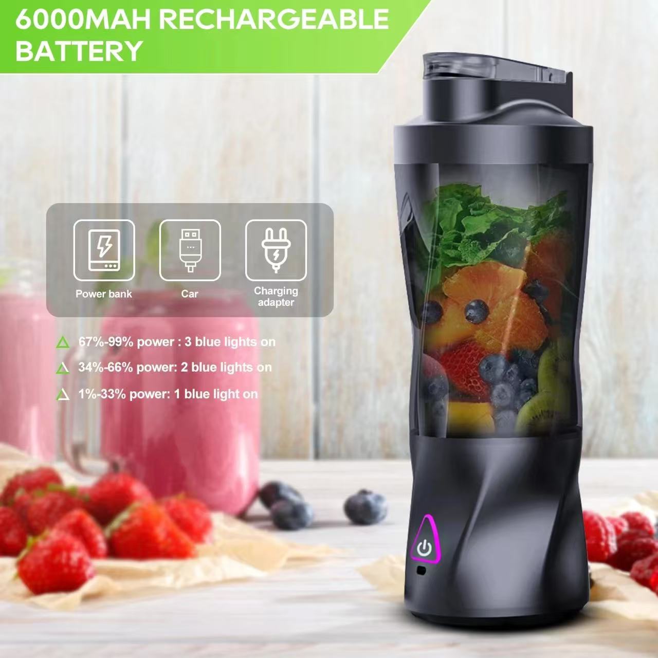 Liquidificador Elétrico Portát - Portable Blender Usb Rechargeable avaliação e preço