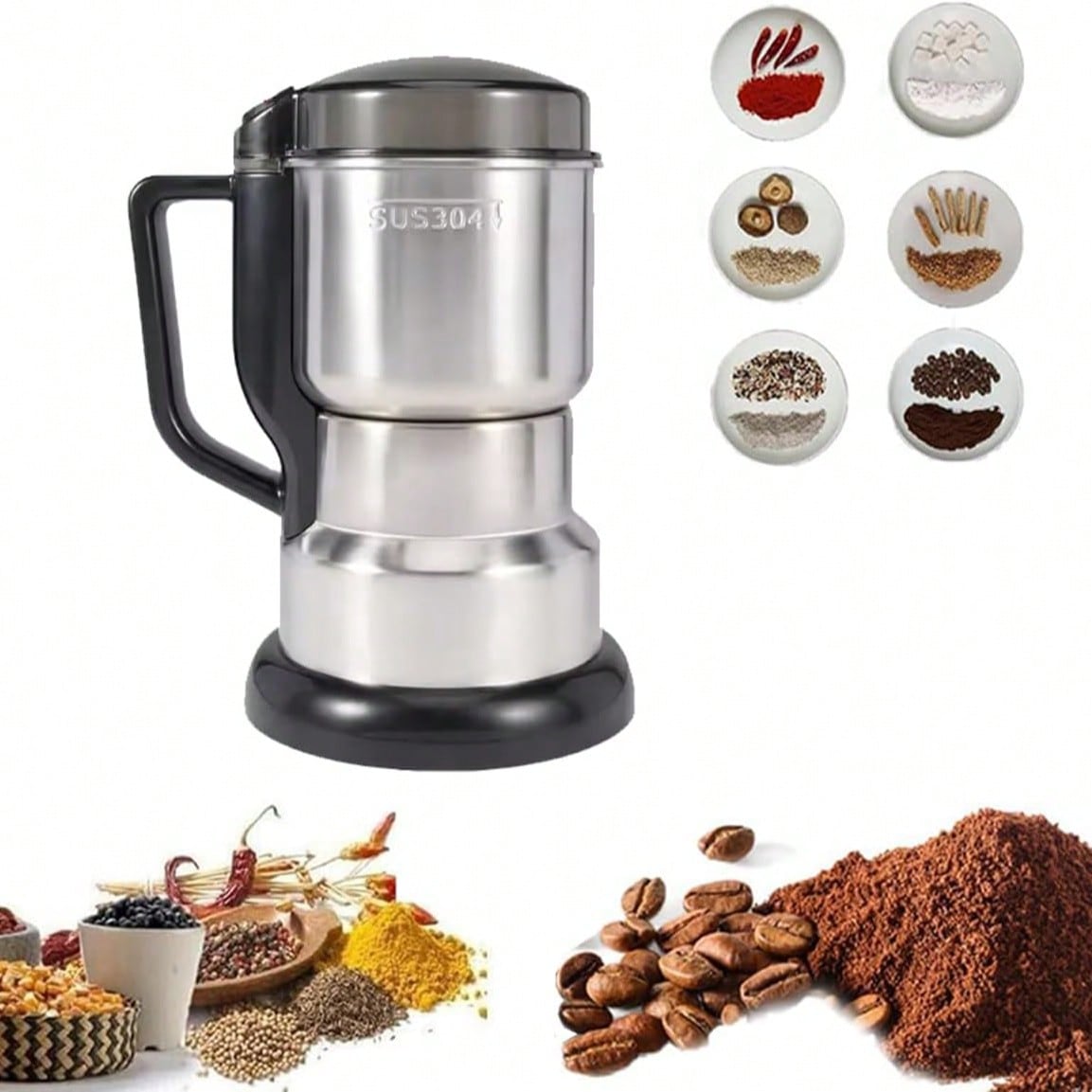 Moedor de café, motor potente  - Coffee Bean Grinder Electric avaliação e preço